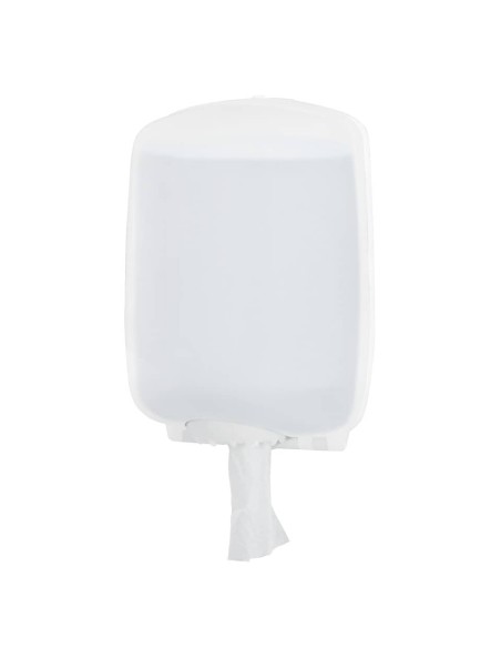 Distributore maxi di carta asciugamani a spirale Hylab in PPL con capacità max Ø 20,5 cm bianco - U-RO/1-ECOS