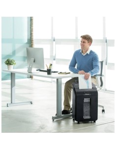 Distruggidocumenti uso moderato FELLOWES AutoMax™ 100M - P-4 - 23 L - taglio a miniframmenti 4x10mm - nero - 4629201 2