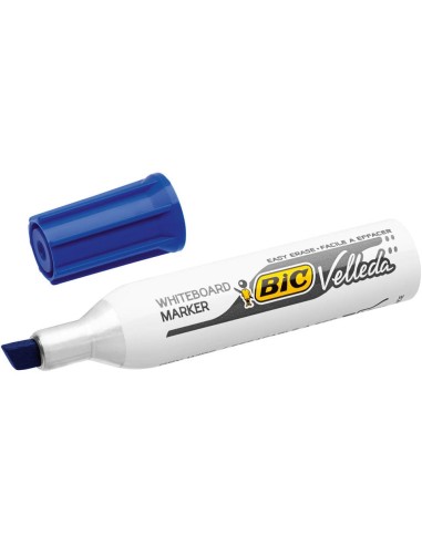 Marcatori per lavagne bianche BIC Velleda 1781 punta a scalpello 3,3-4,6 mm assortiti  wallet da 4 - 8757872