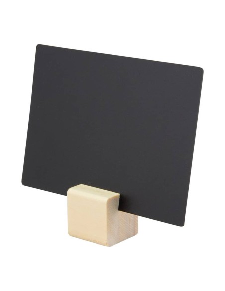 Supporti per targhe scrivibili Tag Securit® in legno 2,5x2,5x2,5 cm legno set da 6 cubi - TAG-HLD-TE