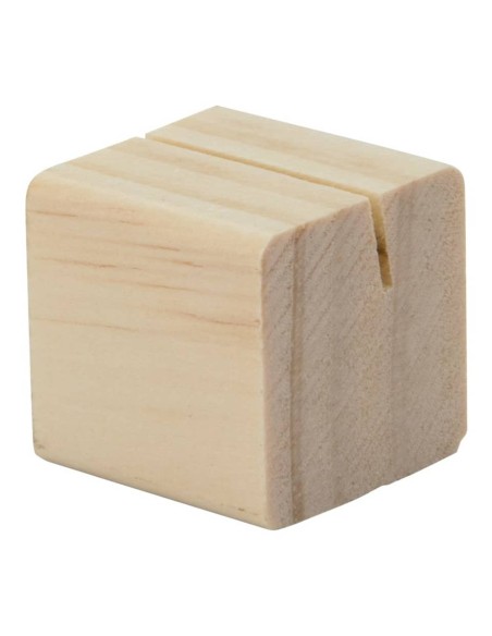 Supporti per targhe scrivibili Tag Securit® in legno 2,5x2,5x2,5 cm legno set da 6 cubi - TAG-HLD-TE