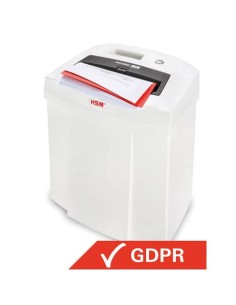 Distruggidocumenti uso moderato HSM SECURIO C14 - P-2 - 20 L - taglio a a strisce 3,9 mm - bianco - 2250111