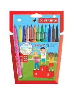 Pennarelli Stabilo Trio tratto 0,7 mm conf. 12 colori assortiti 378/1-12-01