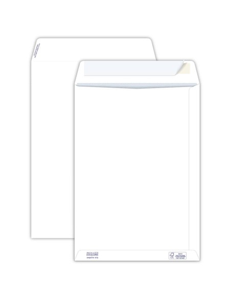 Buste a sacco bianche autoad. removibili Pigna Envelopes Competitor String 100 g/m² 250x353 mm  conf. 500 - 0099067
