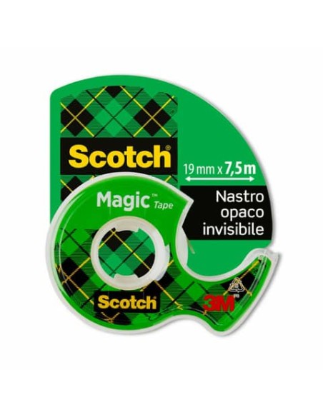 Nastri adesivo trasparente Scotch Magic™ 810 19 mm x 7,5 m in minichiocciola trasparente 7100086322