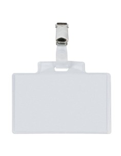 Targa portabadge con clip Sei Rota PASS 3E - formato 9,5x6 cm - conf. 100 pezzi - 318005 CF6 2