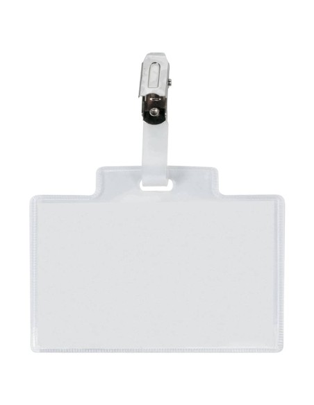 Targa portabadge con clip Sei Rota PASS 3M - formato 9,5x6 cm - conf. 100 pezzi - 318007 CF.6