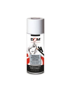 Vernice fissativa in spray DOM - effetto lucido - trasparente - 400 ml - 625