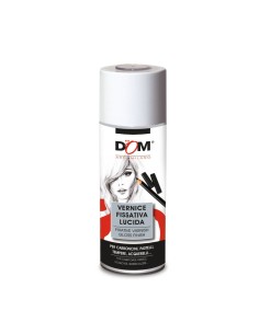 Vernice fissativa in spray DOM - effetto lucido - trasparente - 400 ml - 625 2