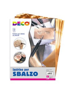 Lastrine in alluminio e rame Deco 20x30 cm - conf. da 12 pezzi - 113/4 2
