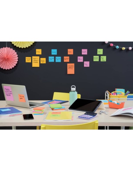 Ricariche di foglietti Post-it® Super Sticky Z-Notes Boost - conf. 5 blocchetti 90 ff 76x76 mm R330-5SS-BOOS