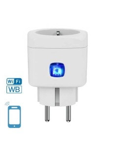 Adattatore Schuko WiFi WB Smart a 1 via Aigostar bianco 201951