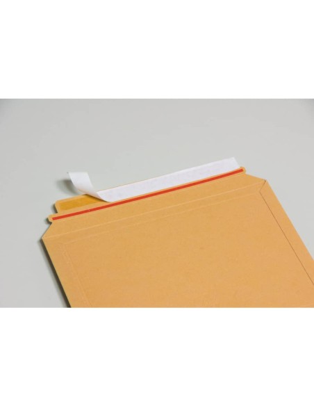 Buste a sacco in cartoncino teso avana apertura lato lungo Cart Pack conf. 200 pz Bong formato A5,DVD - 543100