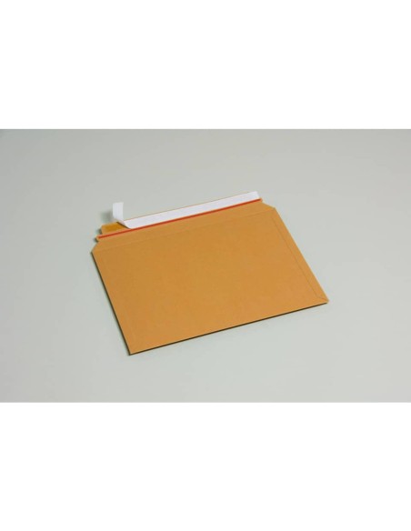 Buste a sacco in cartoncino teso avana apertura lato lungo Cart Pack conf. 200 pz Bong formato A5,DVD - 543100