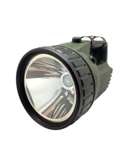Torcia ricaricabile CFG Estreme Led waterproof IP44 LED 10W nero/verde Luce quadra - EL041