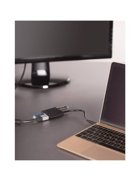 Adattatore Multiport HAMA 4in1 USB C / 2xUSB A, USB Type C, HDMI nero 7135729