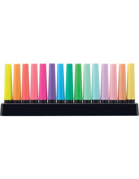Desk set evidenziatori Stabilo Boss® Original 2-5 mm assortiti Conf. 15 pezzi - 7015-01