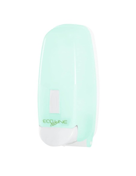 Distributore di sapone schiuma con cartuccia 12,5x12,6x26,5 cm Hylab in PPL capacità 800 ml verde opalino E-SO/8C-S