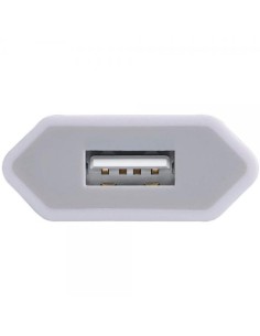 Caricatore USB 1A Compatto Spina Europea Bianco 2