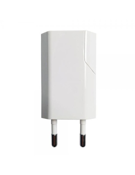 Caricatore USB 1A Compatto Spina Europea Bianco