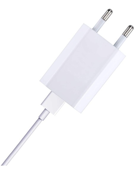 Caricatore USB 1A Compatto Spina Europea Bianco