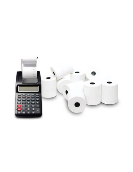 Rotoli calcolatrice POS Rotolificio Pugliese Exclusive BPA FREE 57 mm x 25 m 48 gr/mq - f. 12 mm cf 10 pz