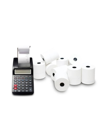 Rotoli calcolatrice POS Rotolificio Pugliese Exclusive BPA FREE 57 mm x 25 m 48 gr/mq - f. 12 mm cf 10 pz