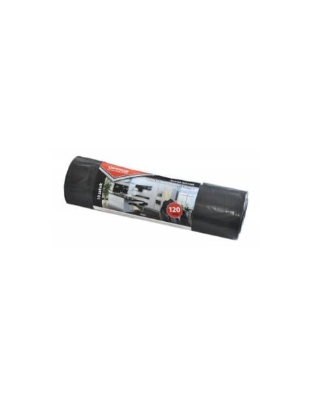 Sacchi dell'immondizia super strong - Office Products nero 120 L - 67x98 cm - rotolo da 10 pz  - 22023232-05