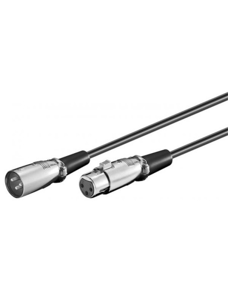 Cavo prolunga XLR Cannon 2 mt. col. Nero