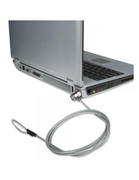 Cavo di Sicurezza in Acciaio con Lucchetto per Notebook e due Chiavi