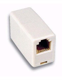 Accoppiatore Telefonico 8 poli Pin to Pin F/F Avorio 2