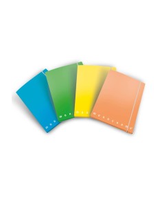Cartella a 3 lembi con elastico Pigna Monocromo - A4 26x35,5x1,2 cm dorso 1,2 colori assortiti Fluo - 0227903 2