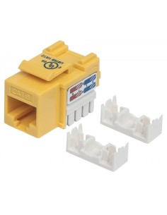 Frutto Keystone RJ45 Cat.6 UTP non schermato Giallo