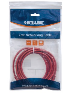 Cavo di rete Patch in Rame Cat. 5e Rosso UTP 3 m 2