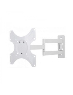 Supporto a Muro per TV LED LCD 19-37'' Inclinabile 3 Snodi Bianco 2