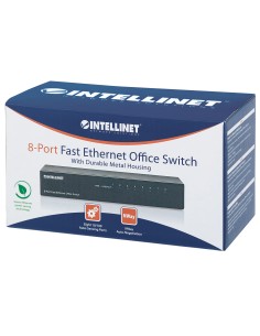 Switch Hub Ethernet 10/100Mbps 8 Porte Desktop in Metallo 2