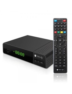 Decoder Ricevitore Digitale Terrestre DVB-T/T2 H.265 HEVC 10bit con Display e Telecomando Universale 2 in 1