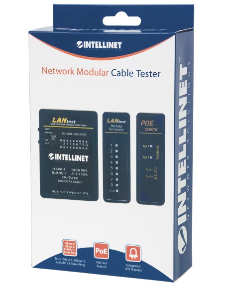 Tester Professionale POE RJ45 e BNC