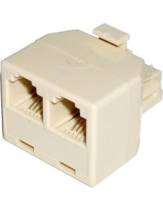 Accoppiatore telefonico duplex 6P6C M a 2x 6P4C F 2