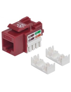 Frutto Keystone RJ45 Cat5e UTP Rosso