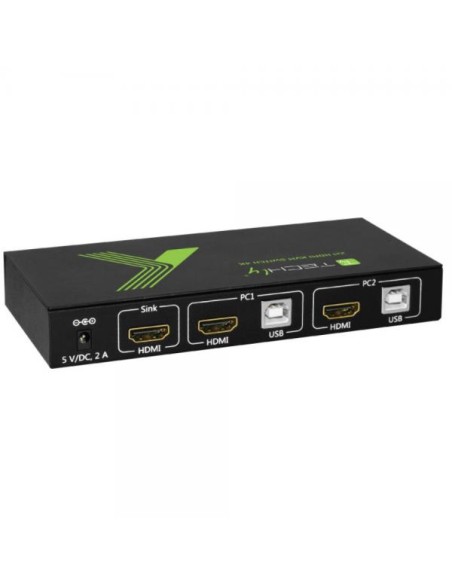 KVM switch 2x1 con USB e HDMI 4K