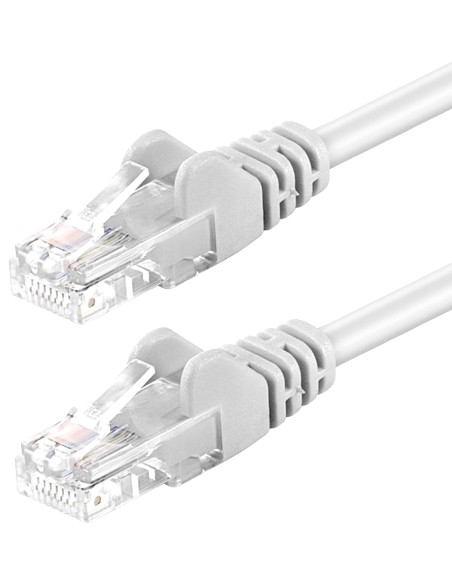 Cavo di rete Patch in Rame Cat. 6A Bianco UTP 3 metri