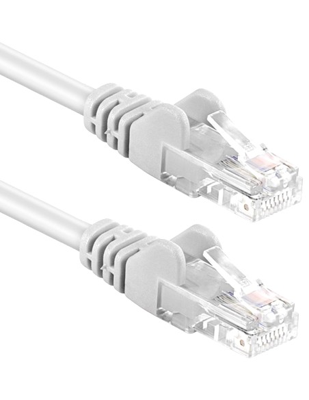 Cavo di rete Patch in Rame Cat. 6A Bianco UTP 3 metri
