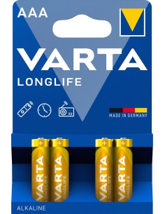 Blister 4 Batterie 1.5V Longlife Alcalina Ministilo AAA