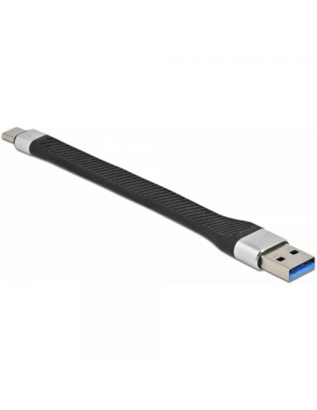 Cavo Corto Piatto USB-C™ Maschio a USB-A Maschio Ricarica Rapida FPC 12 cm