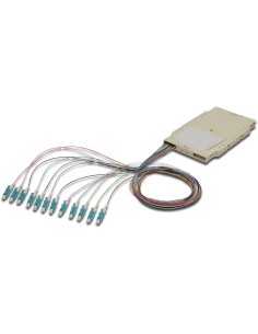 Cassetta di Giunzione Attrezzata con 12 Pigtail Fibra Multimodale OM3 LC 50/125 2m