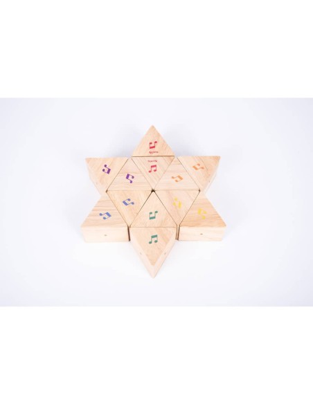 Coppie di prismi triangolari Commotion TickiT - conf. 12 pz - da associare in base alla sonorità - 73277
