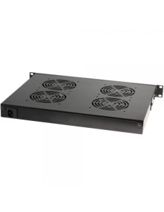 Gruppo 4 Ventole 1U per Rack 19'' con Termostato LED Nero 2