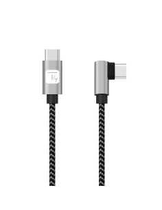 Cavo USB-C™ Maschio 2.0 / USB-C™ Maschio Angolato 3A 1 m Alluminio