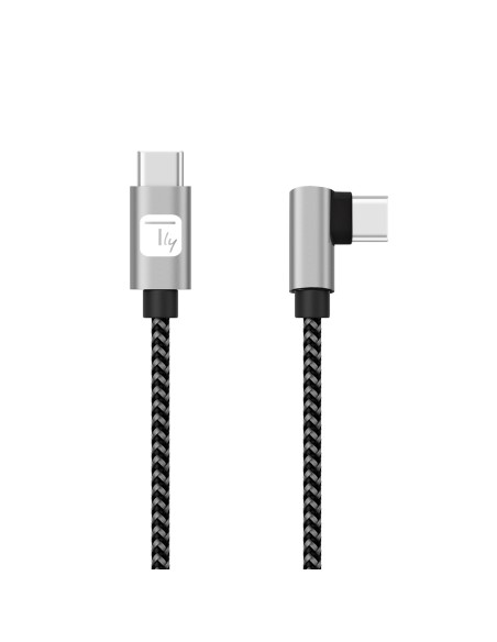 Cavo USB-C™ Maschio 2.0 / USB-C™ Maschio Angolato 3A 1 m Alluminio